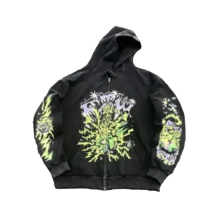Black-Hellstar Pullover Hoodie