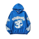 Blue-Hellstar Hoodie For Mens