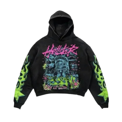Black-Hellstar Liberty City of Love Hoodie