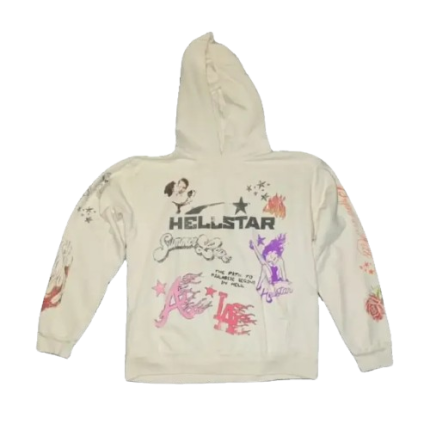 White-I Love Hellstar Summer Love Hoodie