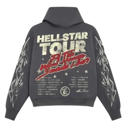 Grey Hellstar Studios Hoodie