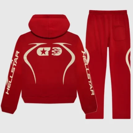 Buy Hellstar Sports Tracksuit Jet Red