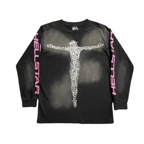 Black-Hellstar Christ Long Sleeve T-Shirt