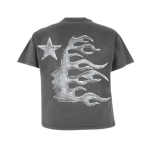 Black-Hellstar Chrome Logo T-Shirt