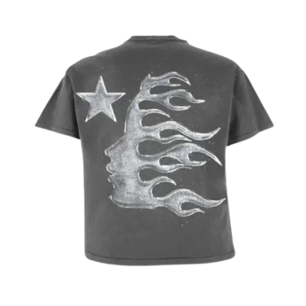 Black-Hellstar Chrome Logo T-Shirt